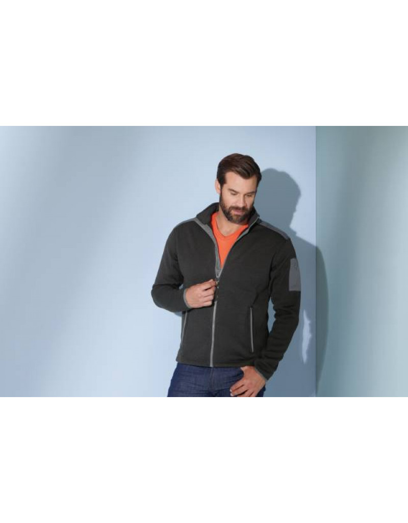 Jachetă tricotată din fleece cu buzunar pentru bărbați Daiber